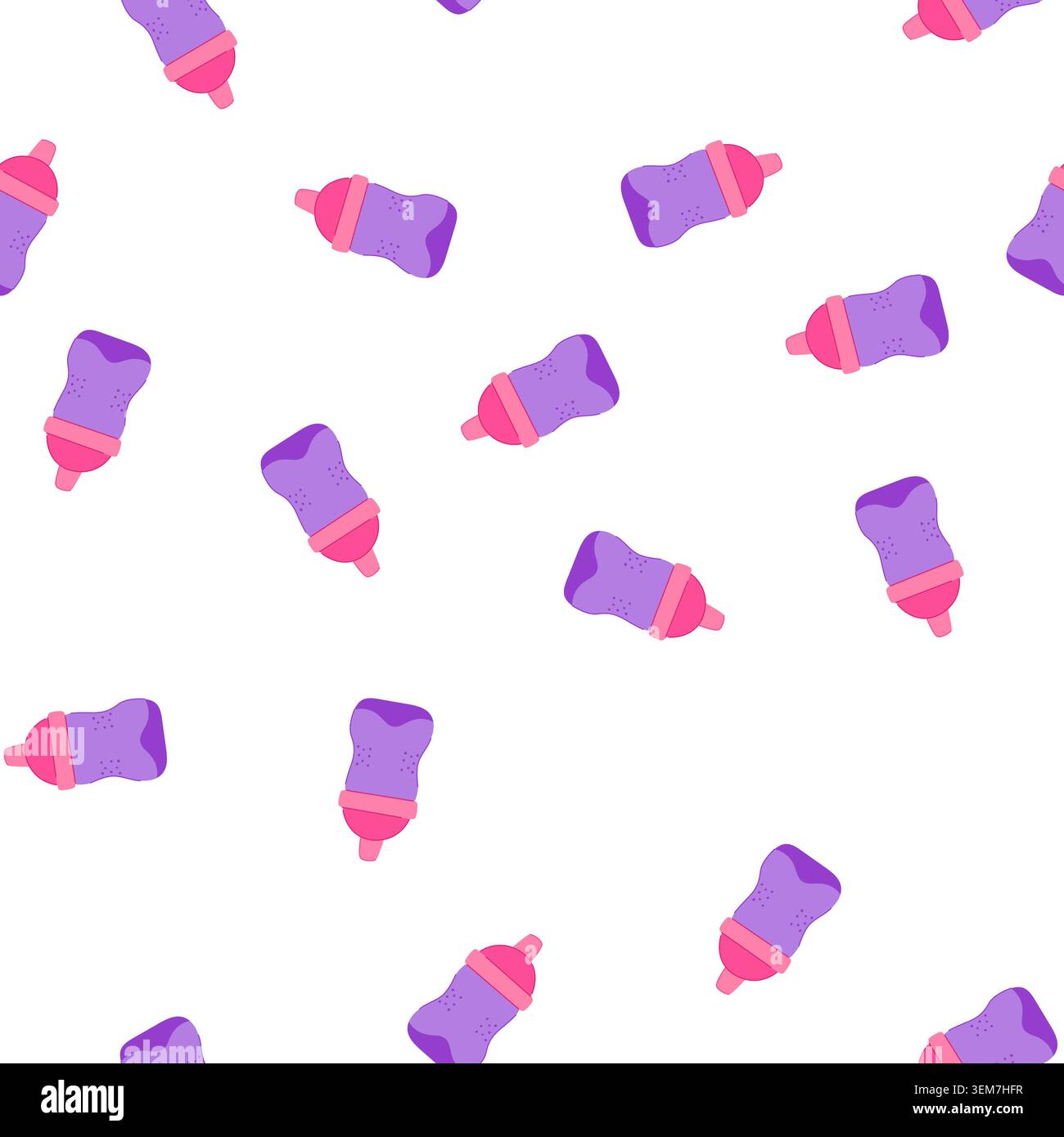 pattern training sippy cup cartoon vector Stock Vector