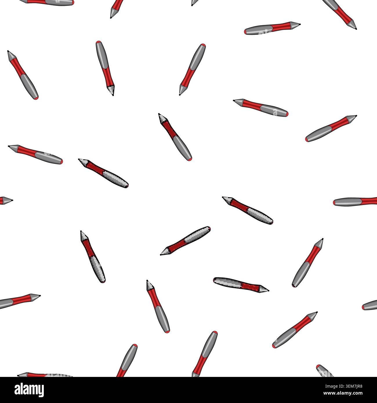 pattern stylus interactive whiteboard pen cartoon vector Stock Vector