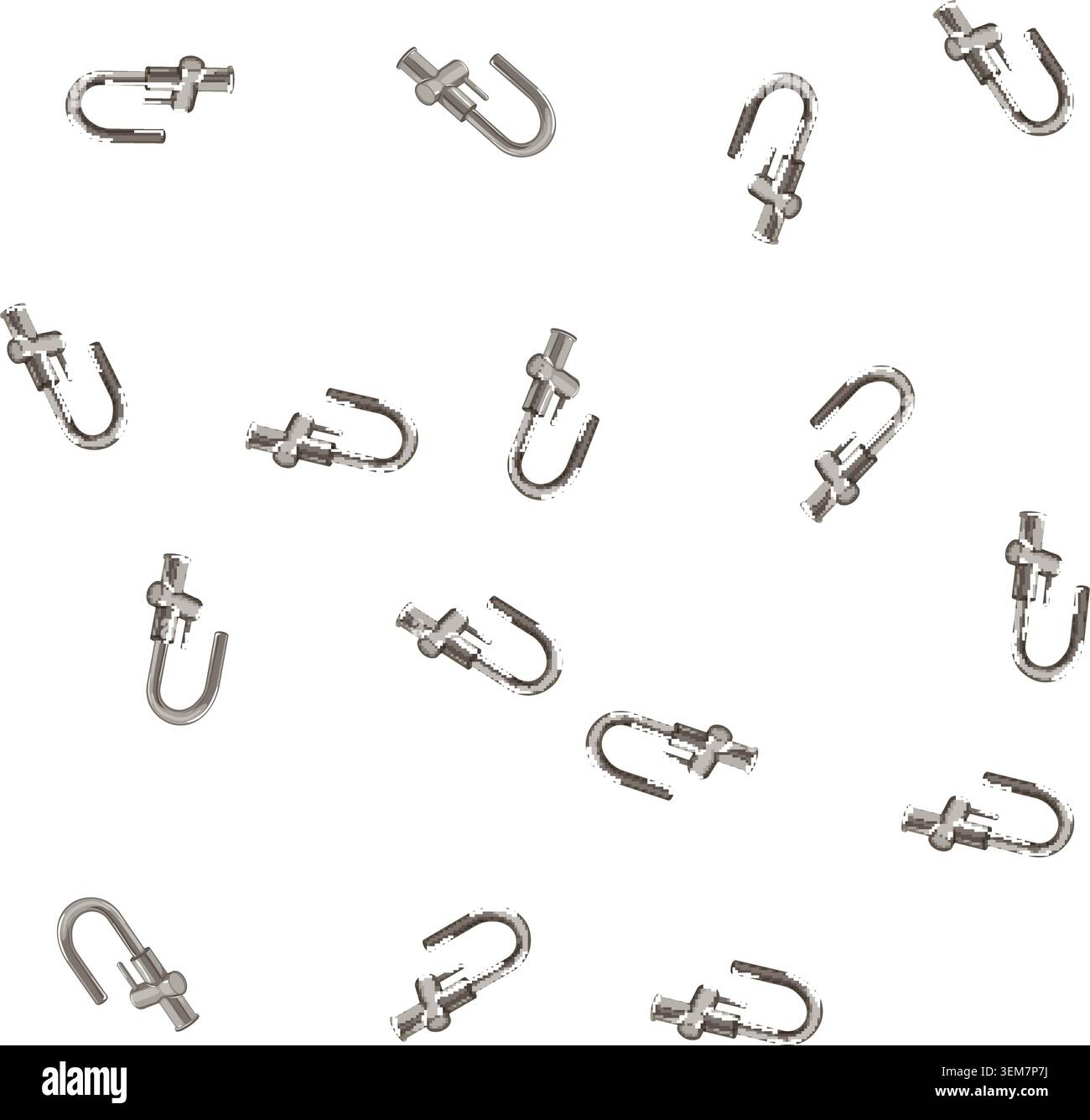 pattern sink faucet water cartoon vector Stock Vector