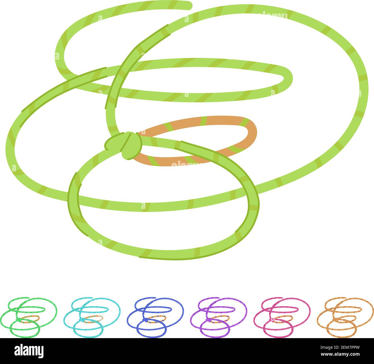 rope lasso vector cartoon graphic Stock Vector
