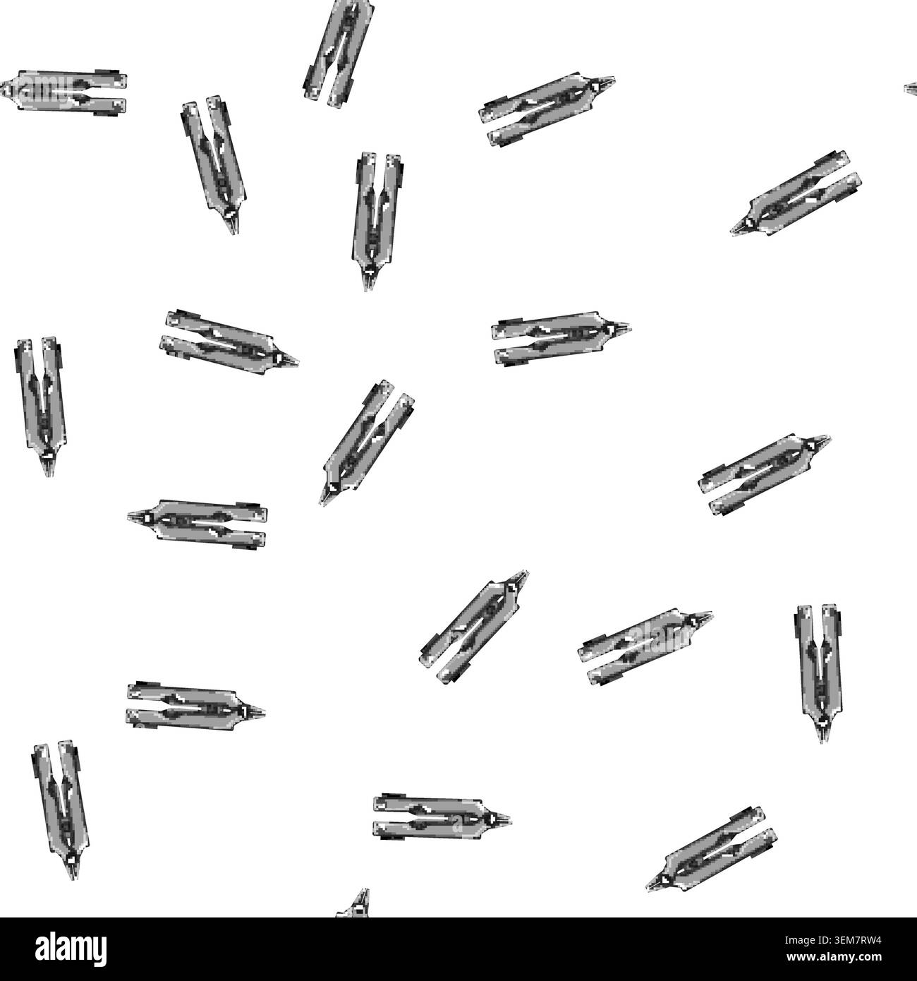 pattern steel knife tool cartoon vector Stock Vector