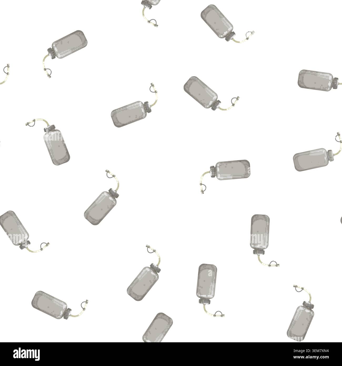 pattern beverage sport drinking bottle cartoon vector Stock Vector