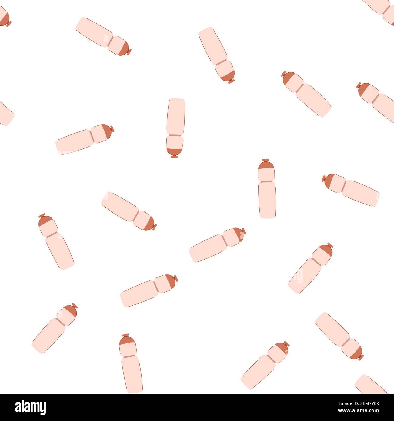 pattern drink bike bottle cartoon vector Stock Vector
