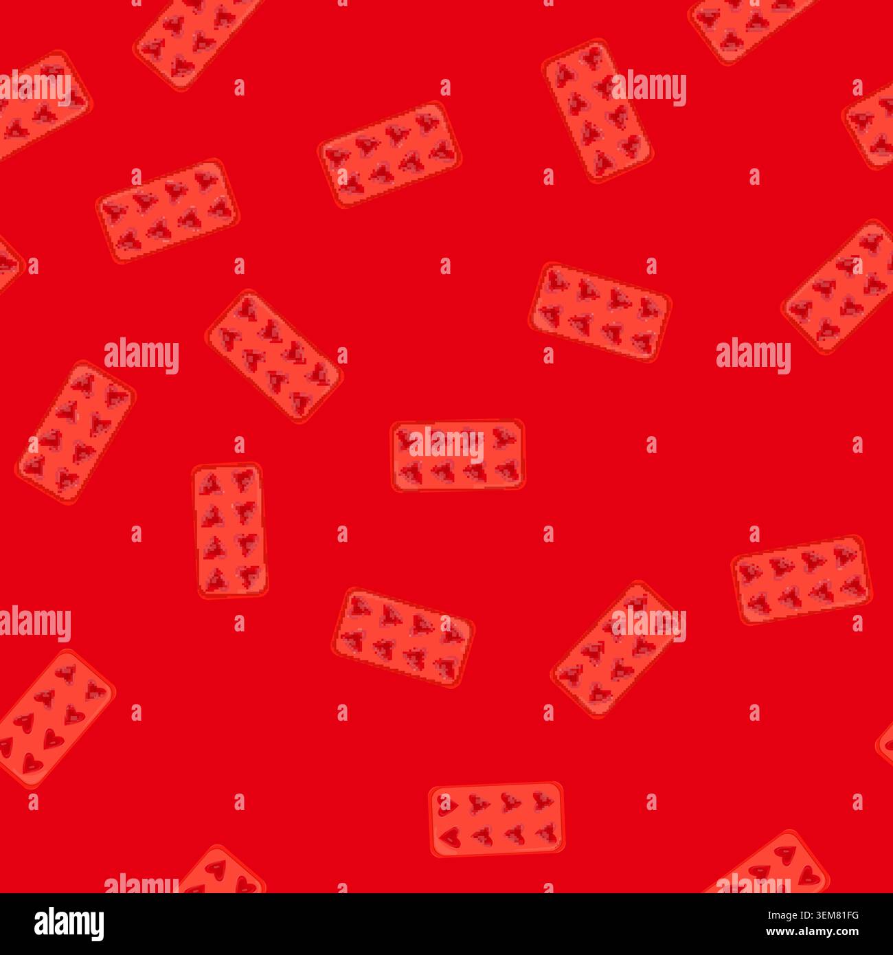 seamless pattern kitchen ice cube tray color icon vector Stock Vector