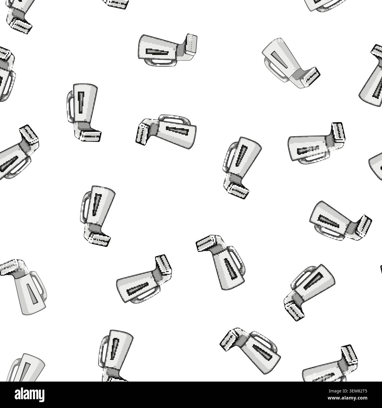 pattern repair garment steamer cartoon vector Stock Vector