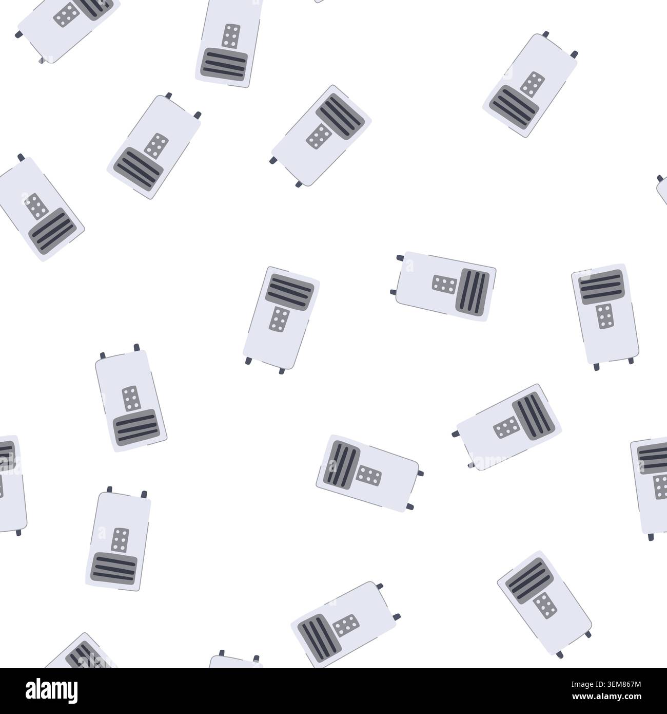 pattern compressor air conditioner cartoon vector Stock Vector