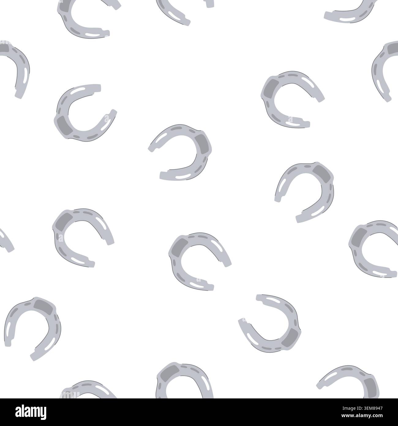 pattern howdy horseshoe cartoon vector Stock Vector