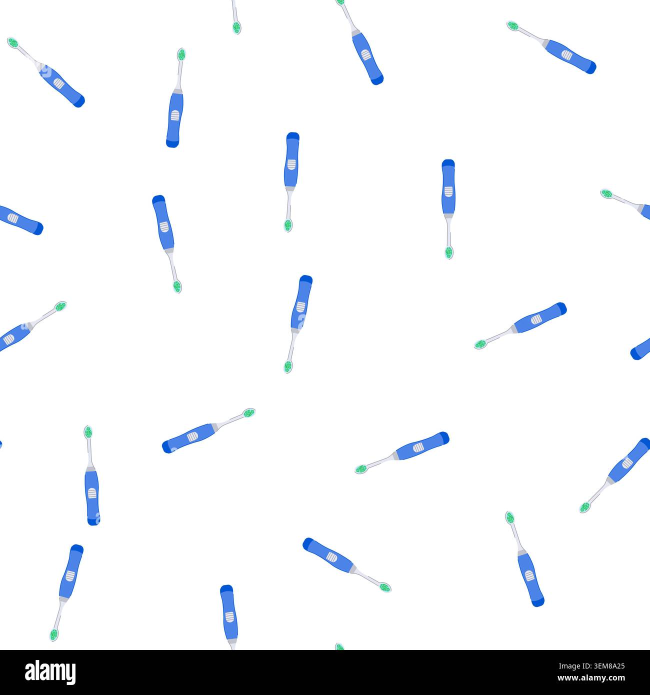 pattern glass toothbrush dental cartoon vector Stock Vector