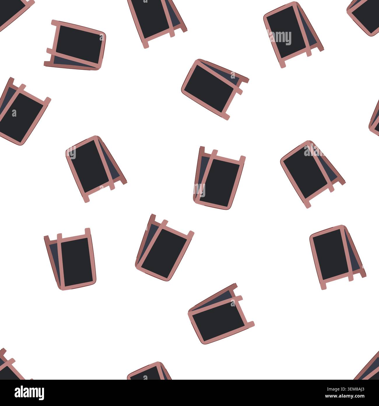 pattern street outdoor chalkboard cartoon vector Stock Vector
