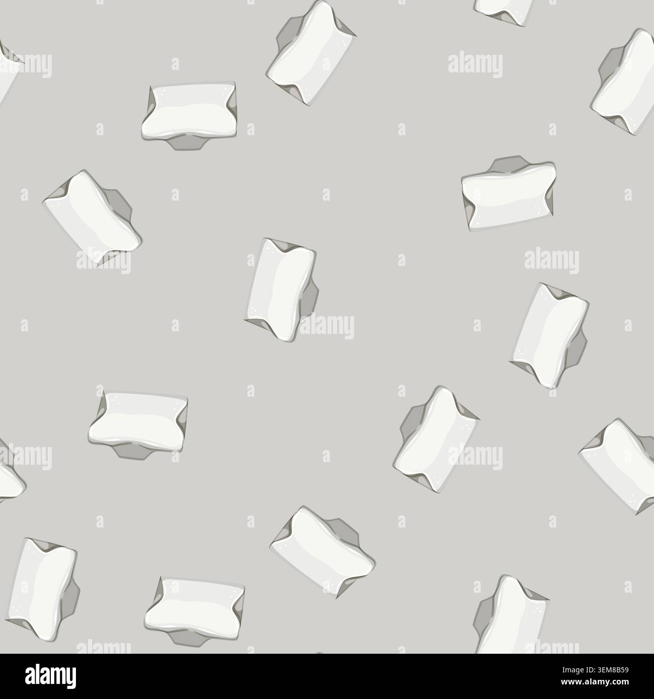 seamless pattern foam pillow orthopedic cartoon vector Stock Vector