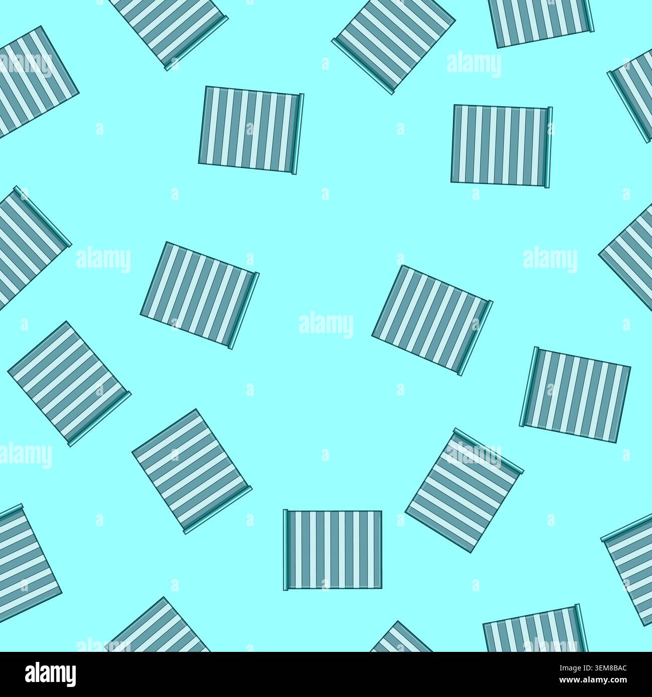 seamless pattern Roller blind with alternating striped pattern design Stock Vector