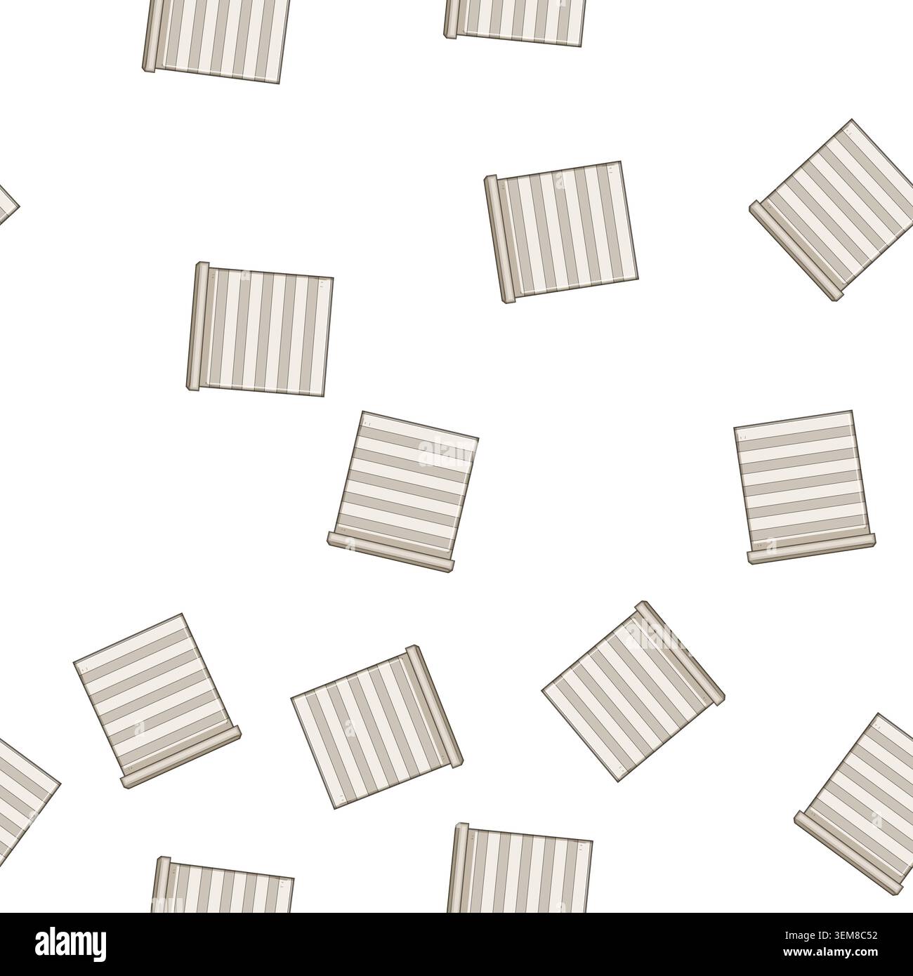 pattern Roller blind zebra window shade cartoon drawing Stock Vector