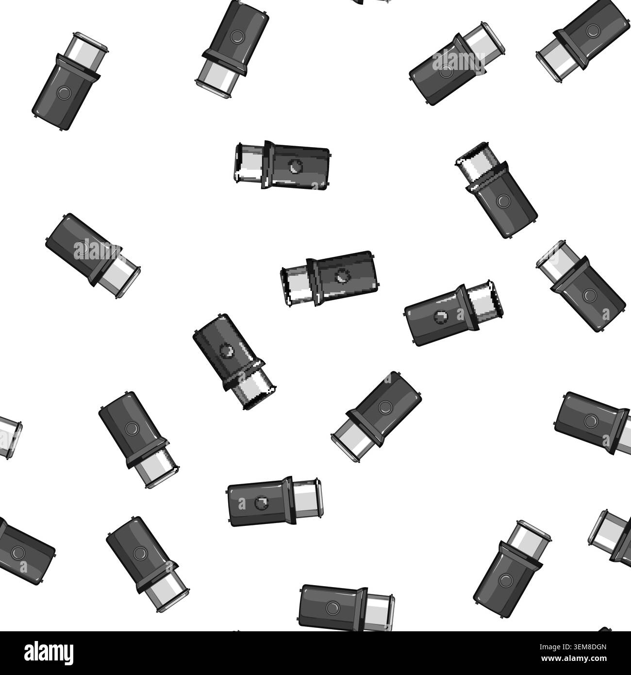 pattern espresso coffee grinder electric cartoon vector Stock Vector