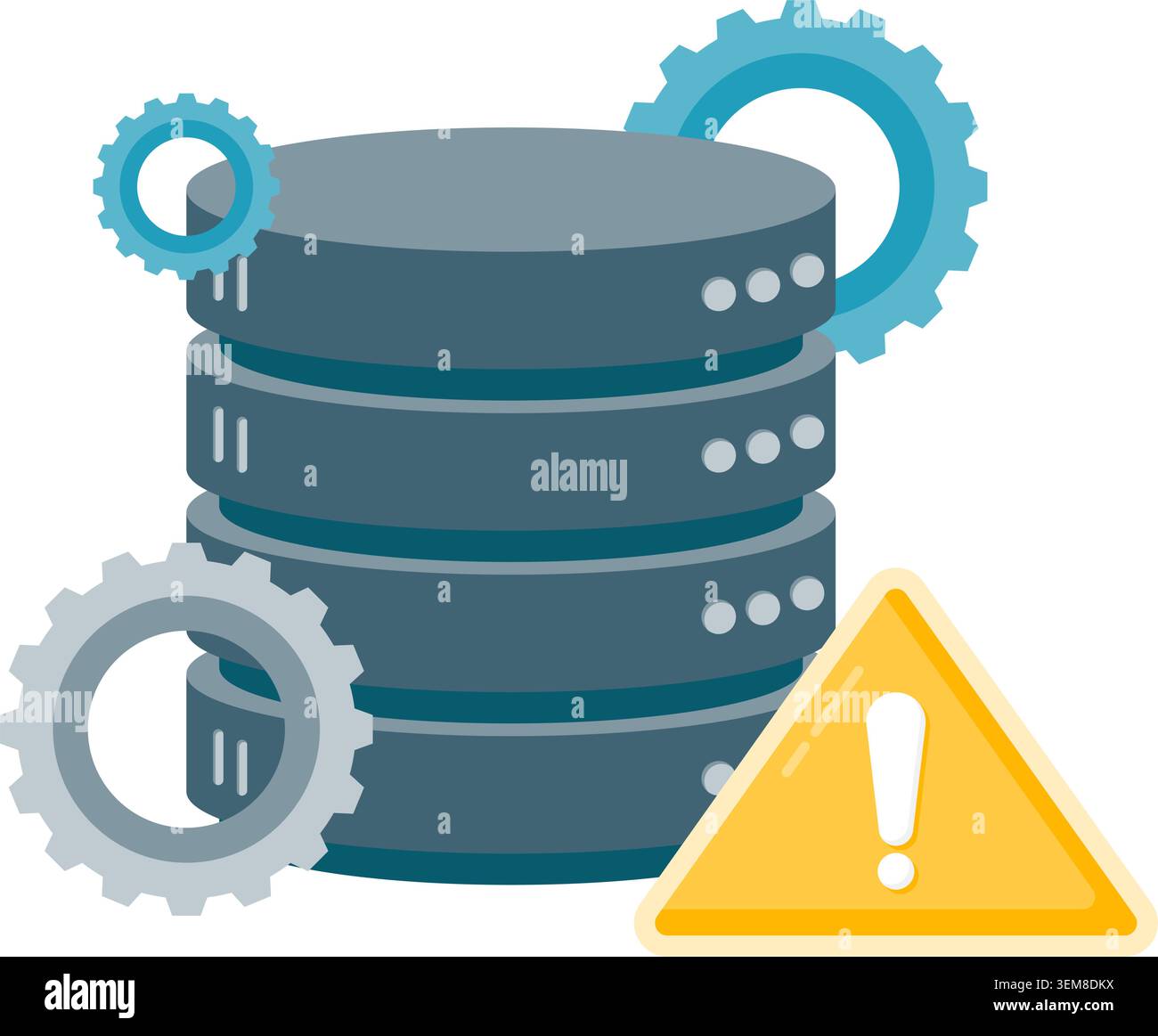 Database Maintenance Stock Vector