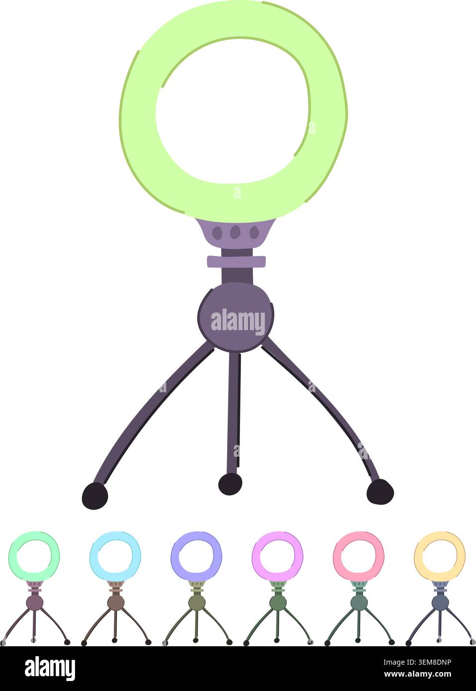 circle light ring vector cartoon graphic Stock Vector
