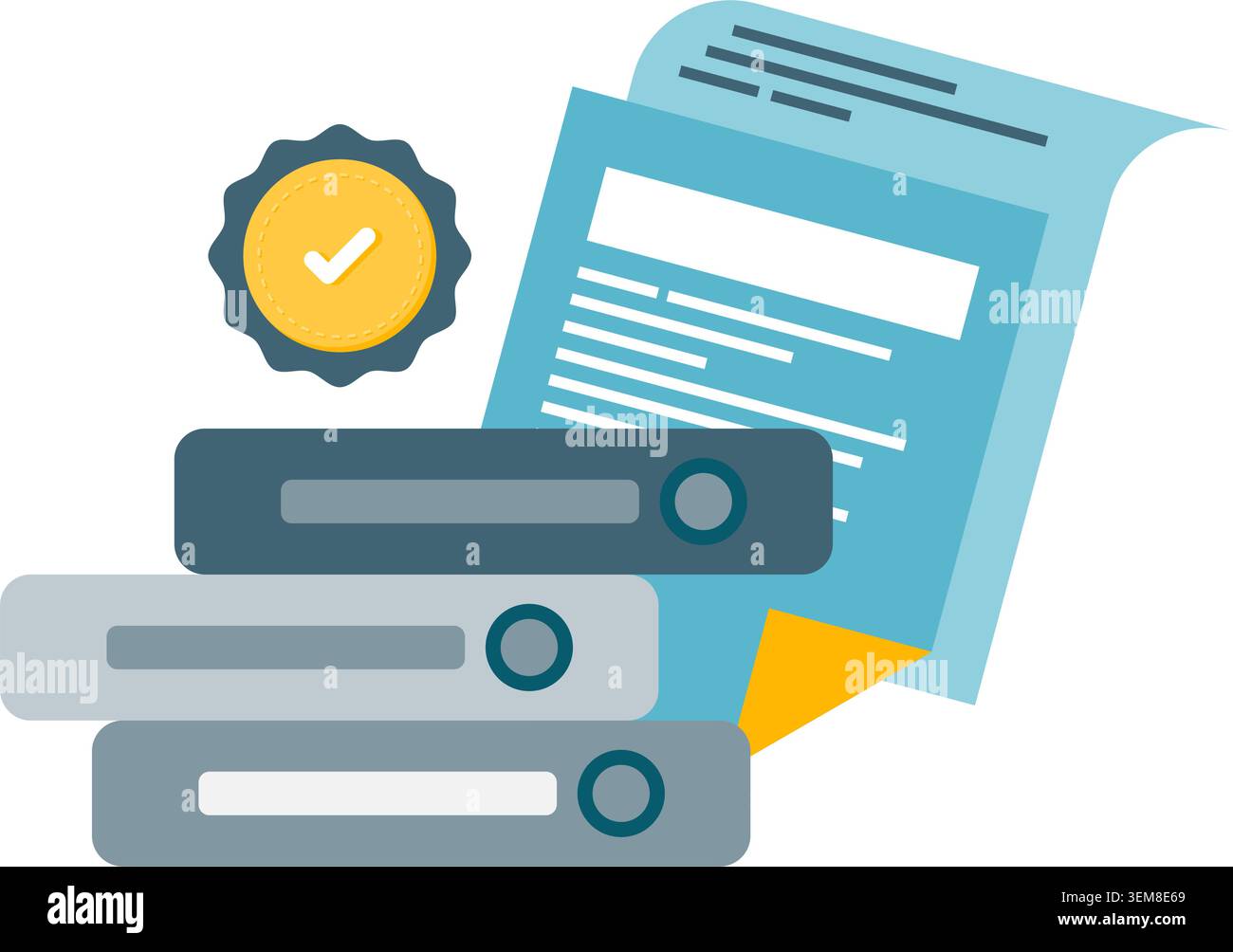 Professional Document Folder Stock Vector