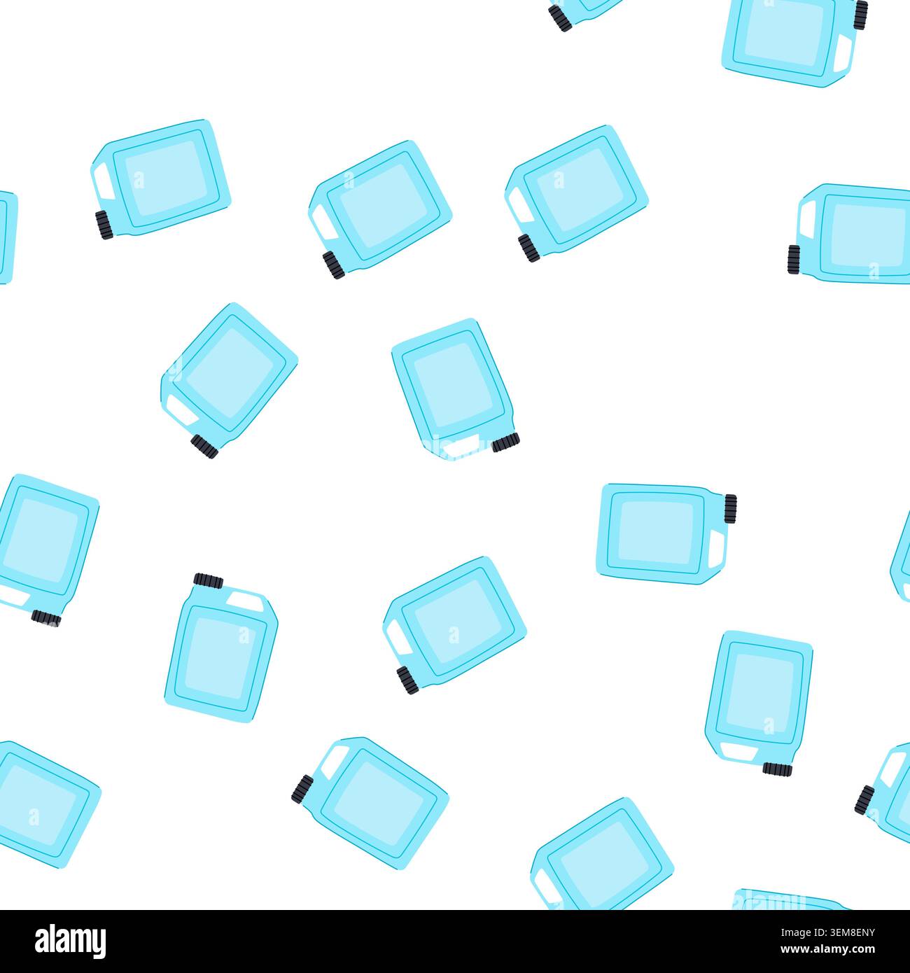 pattern versatile canister plastic cartoon vector Stock Vector