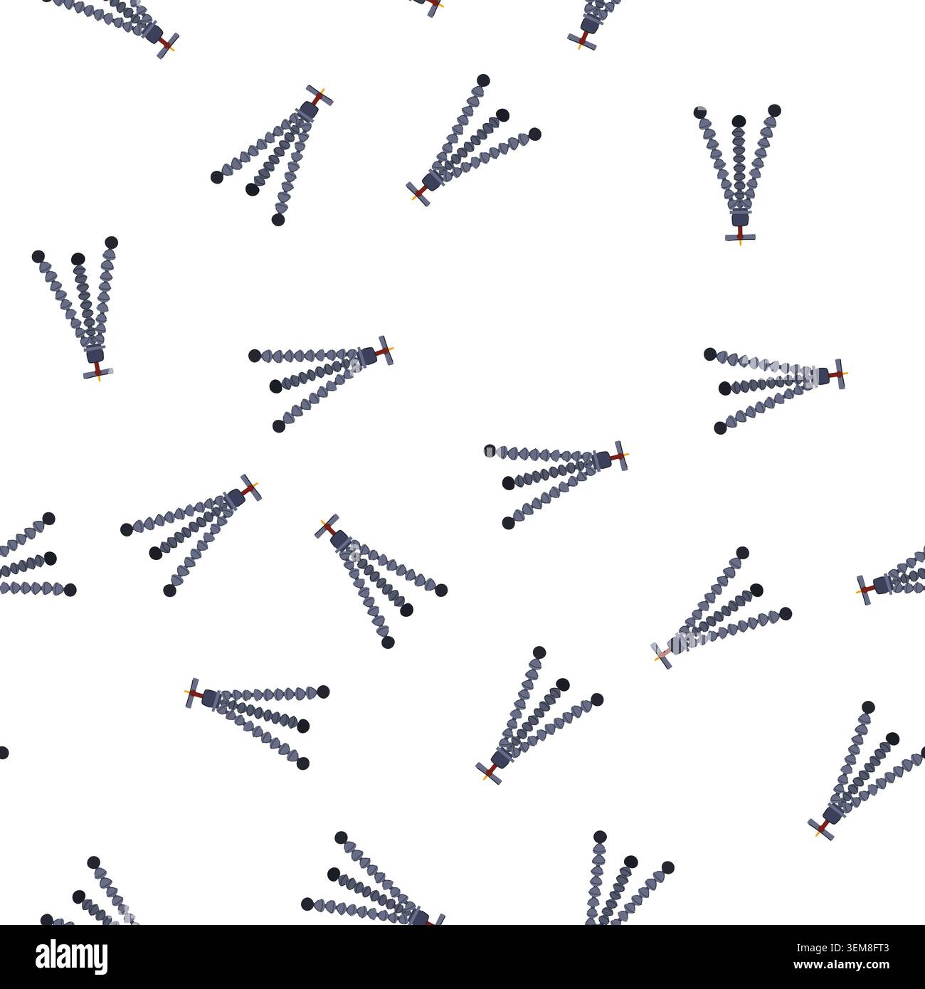 pattern photography tripod camera cartoon vector Stock Vector