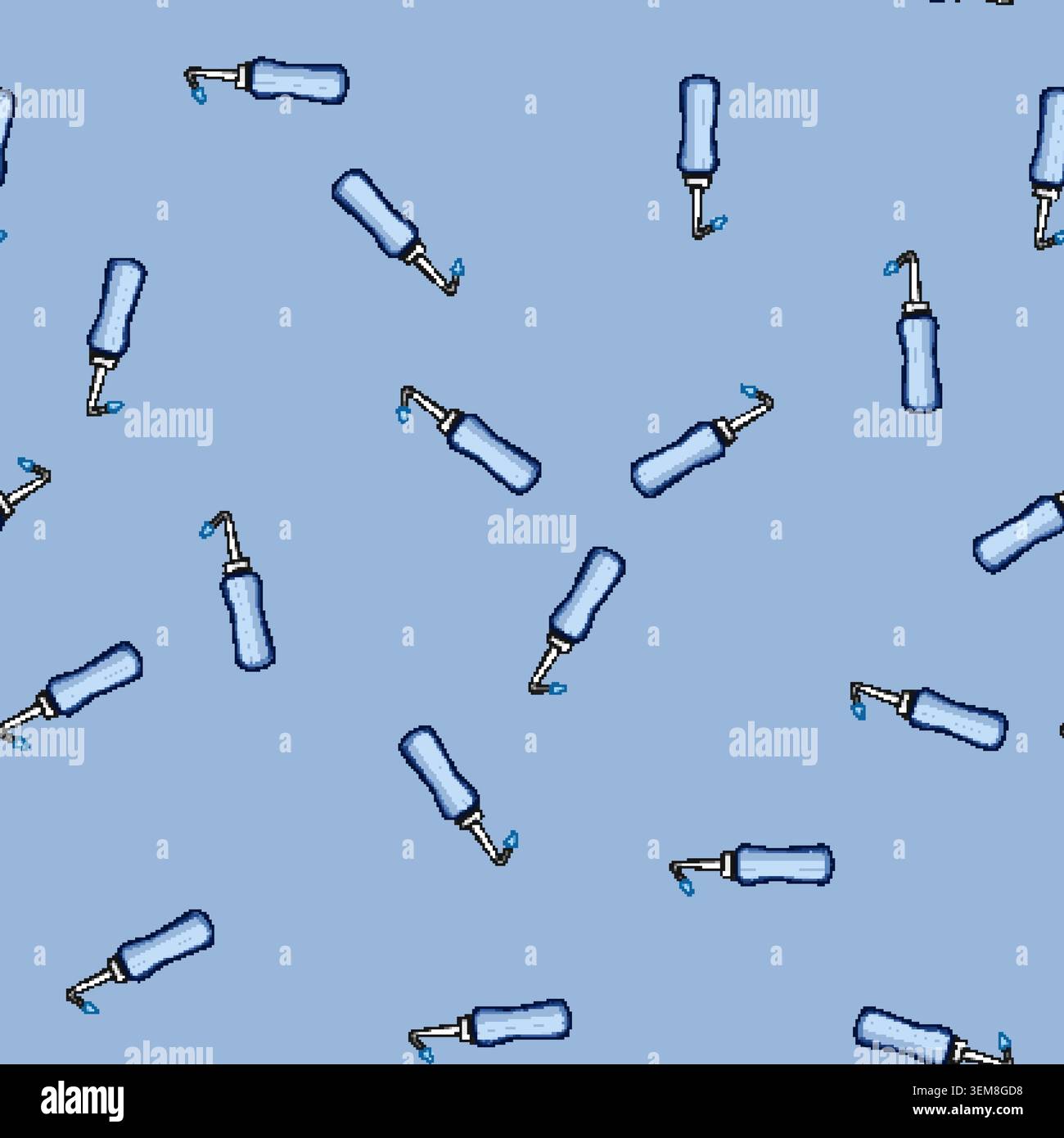 seamless pattern medicine nasal spray bottle cartoon vector Stock Vector