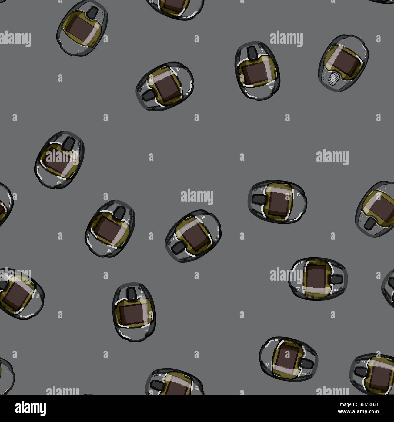 seamless pattern equipment helmet welding cartoon vector Stock Vector