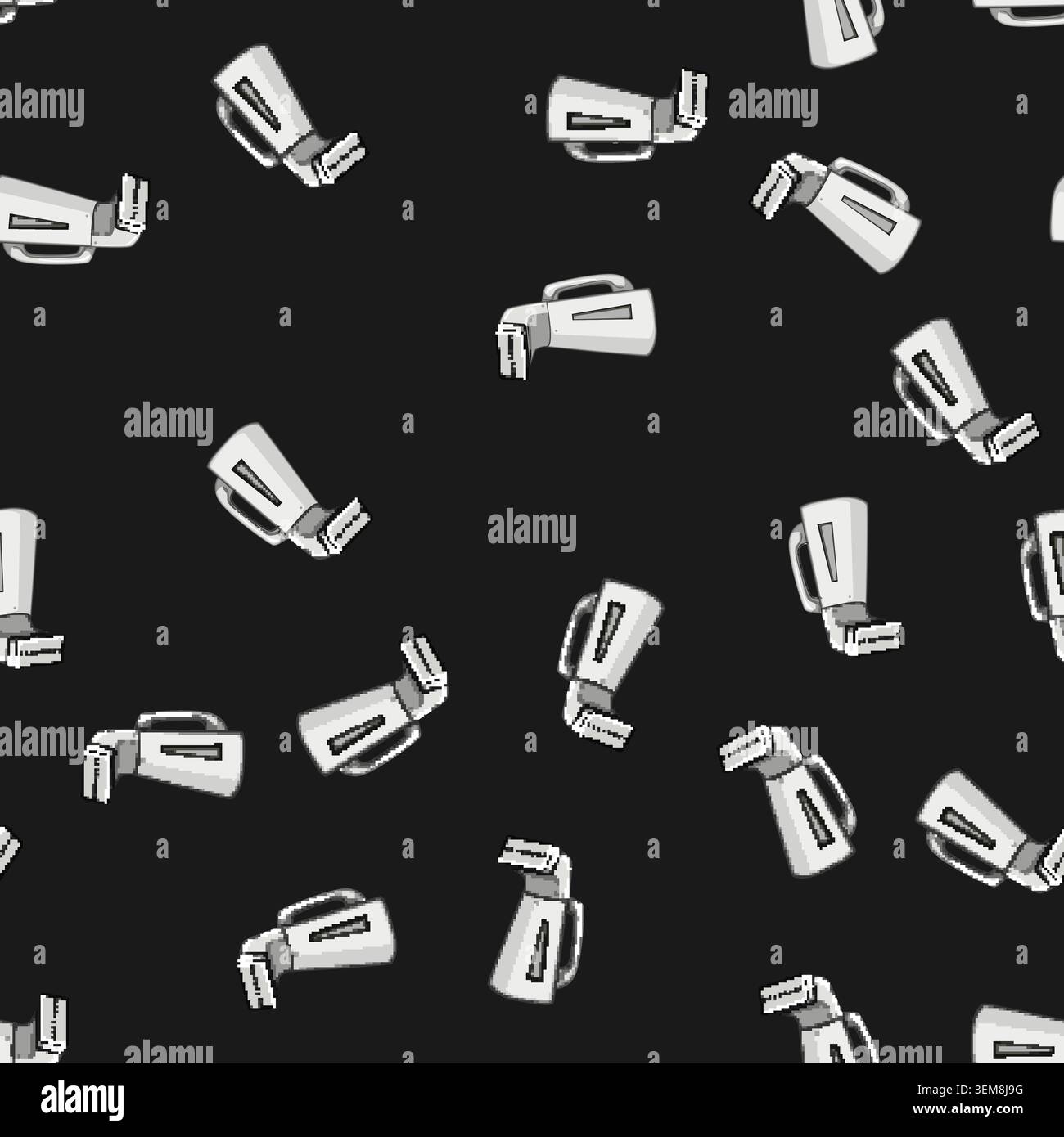 seamless pattern repair garment steamer cartoon vector Stock Vector