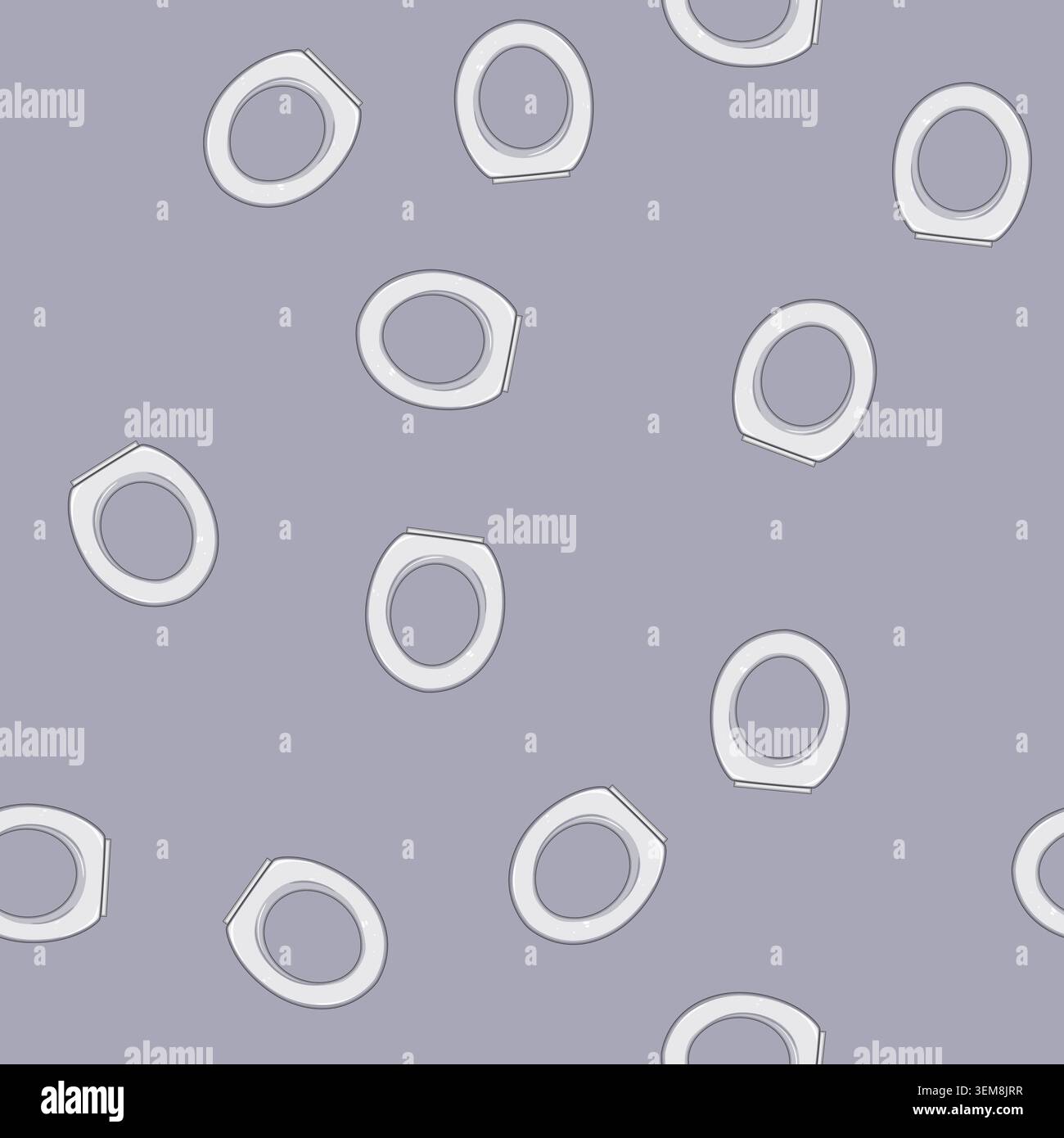 seamless pattern bathroom toilet seat cartoon vector Stock Vector