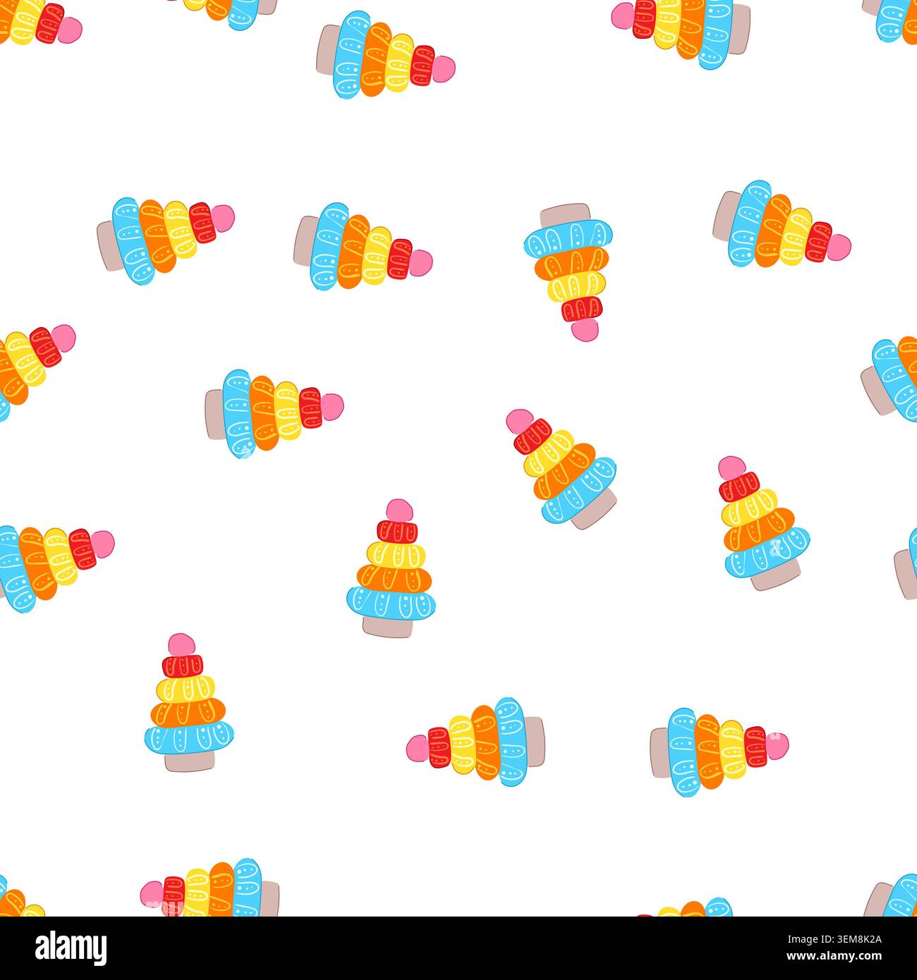 pattern box pyramid toy cartoon vector Stock Vector