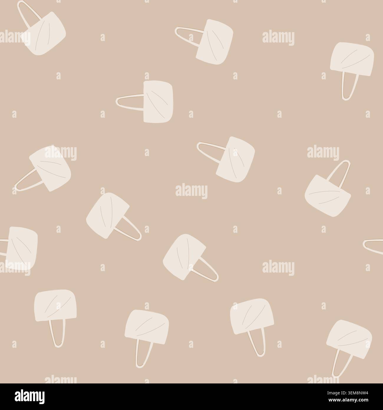 seamless pattern environment reusable grocery bag cartoon vector Stock Vector