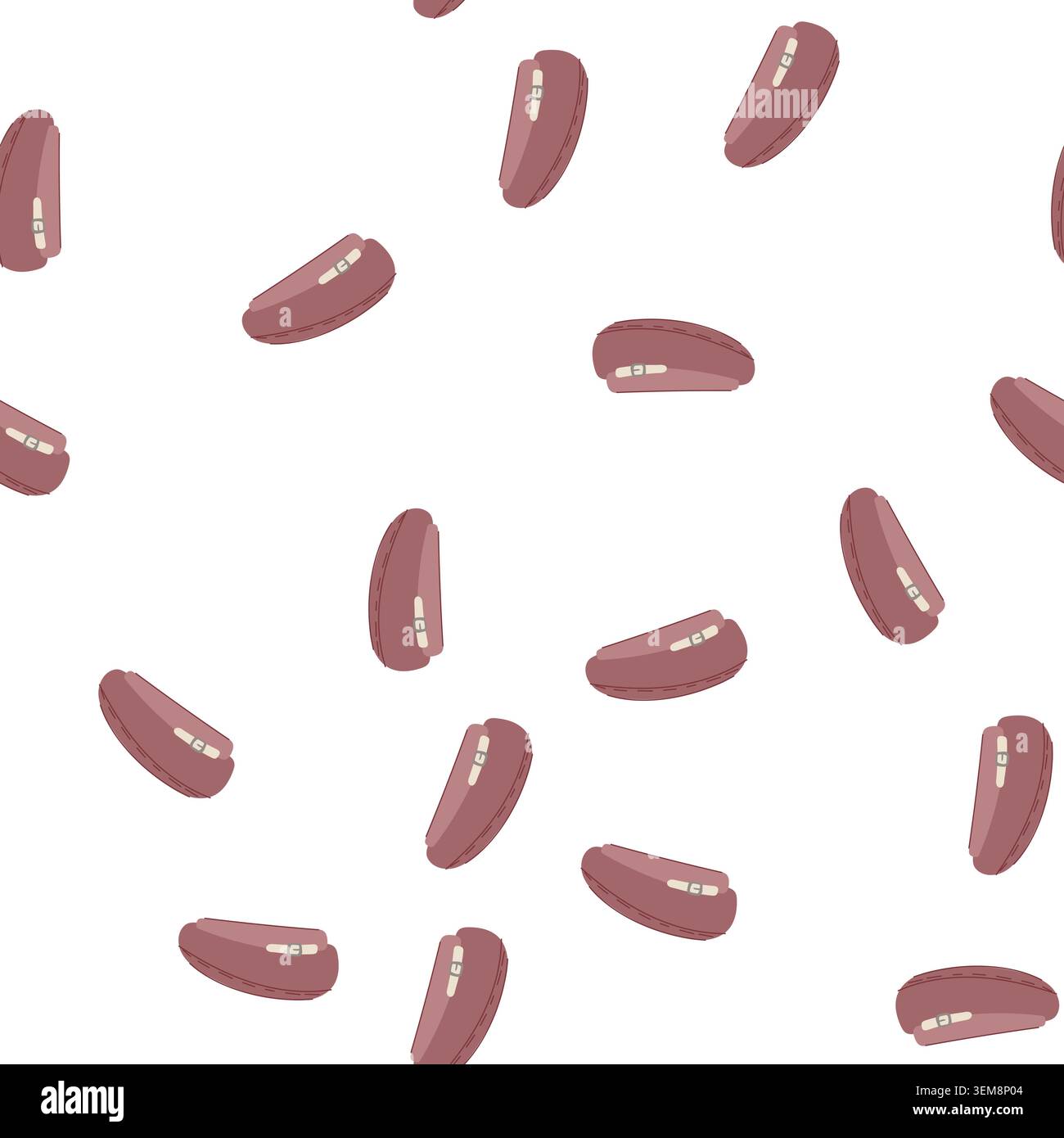 pattern wool beret cartoon vector Stock Vector