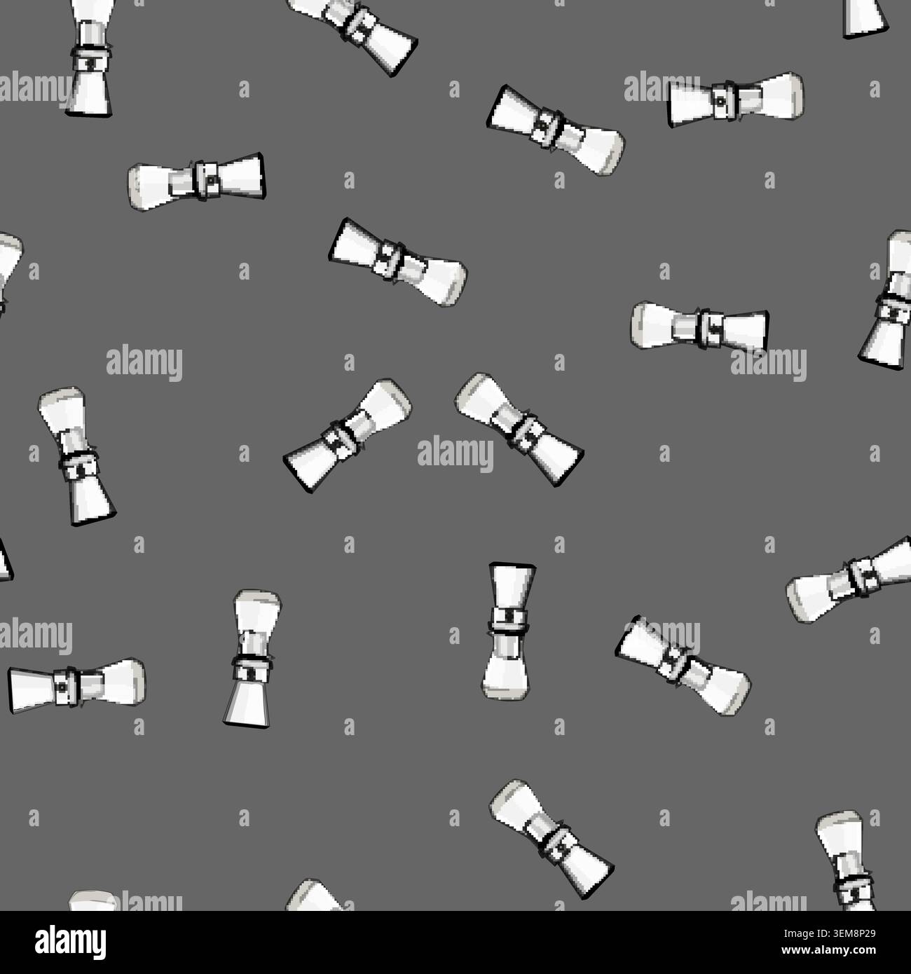 seamless pattern drink ice drip coffee cartoon vector Stock Vector