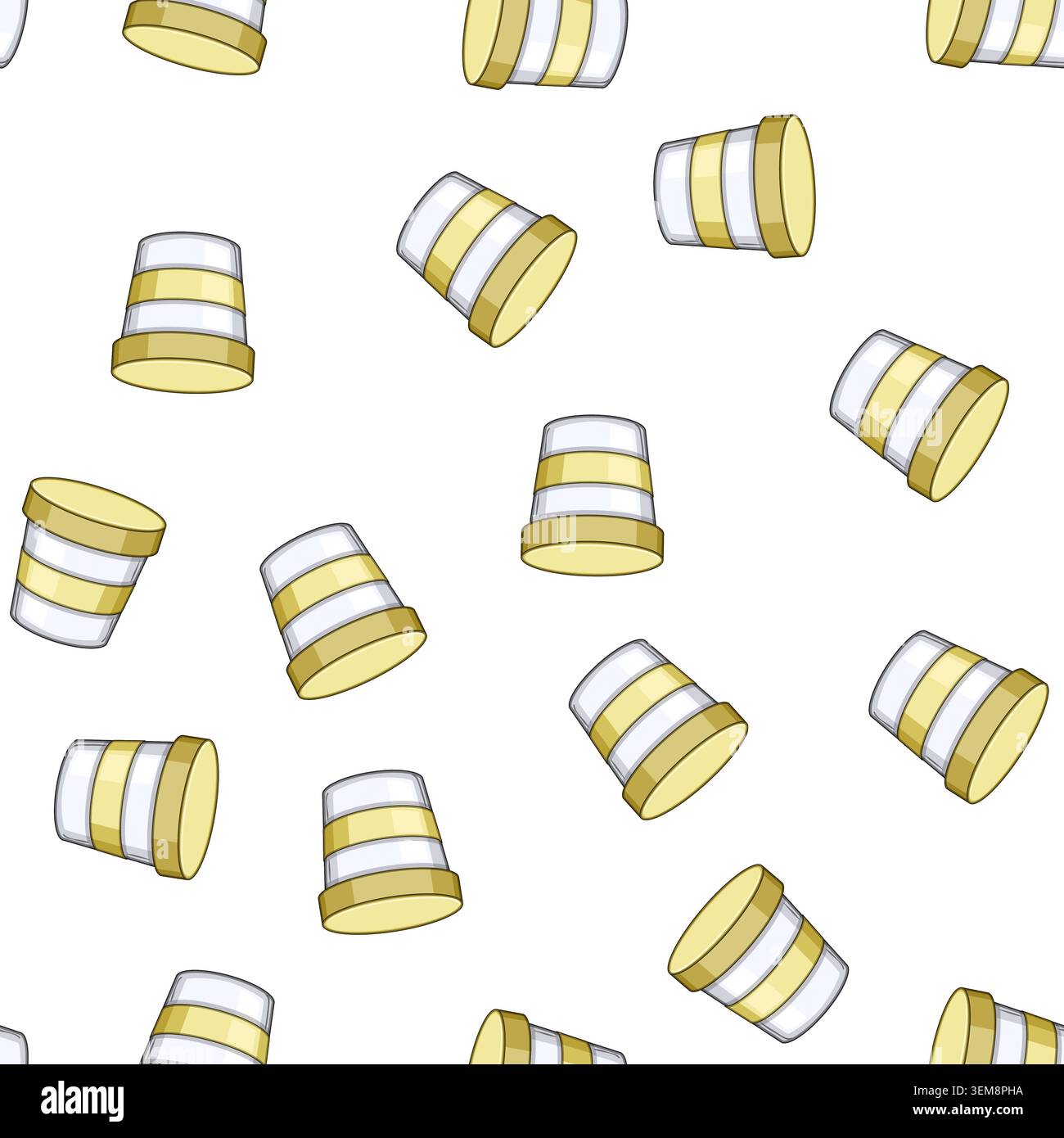 pattern airtight food storage container baby cartoon vector Stock Vector
