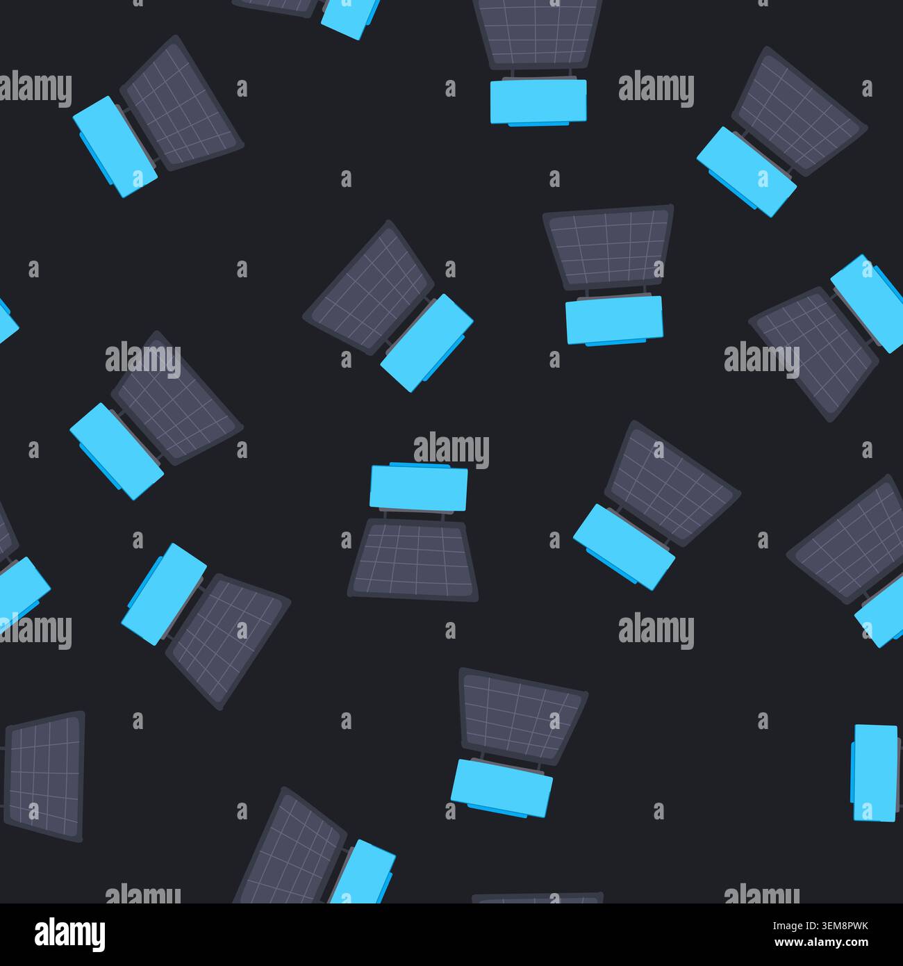 seamless pattern heat solar water heater cartoon vector Stock Vector