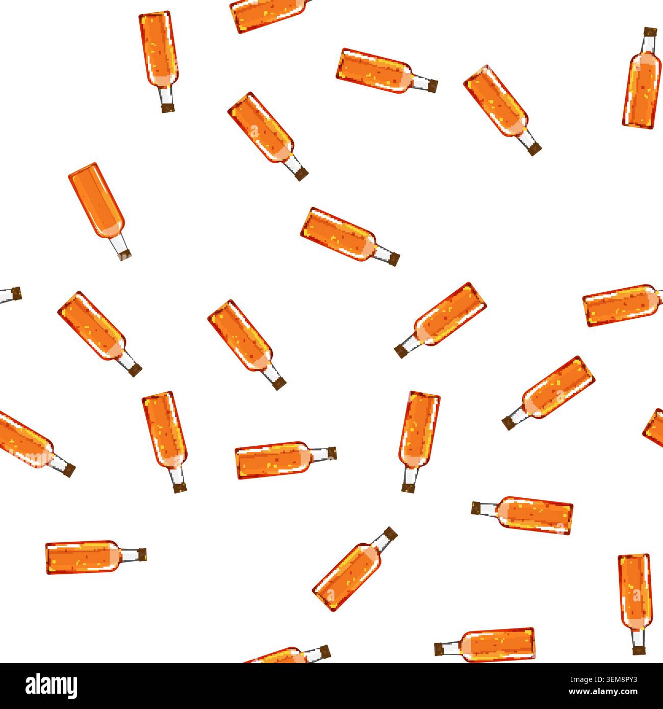 pattern beverage glass bottle soda cartoon vector Stock Vector