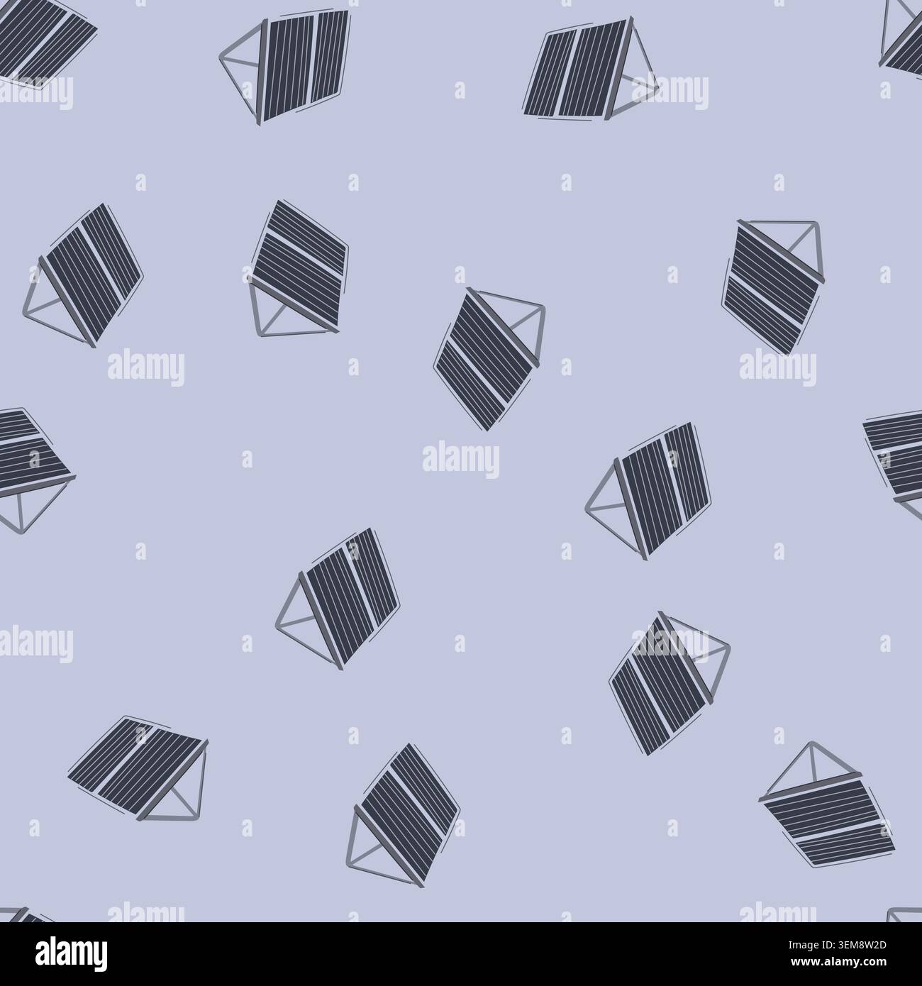 seamless pattern power solar panel cartoon vector Stock Vector