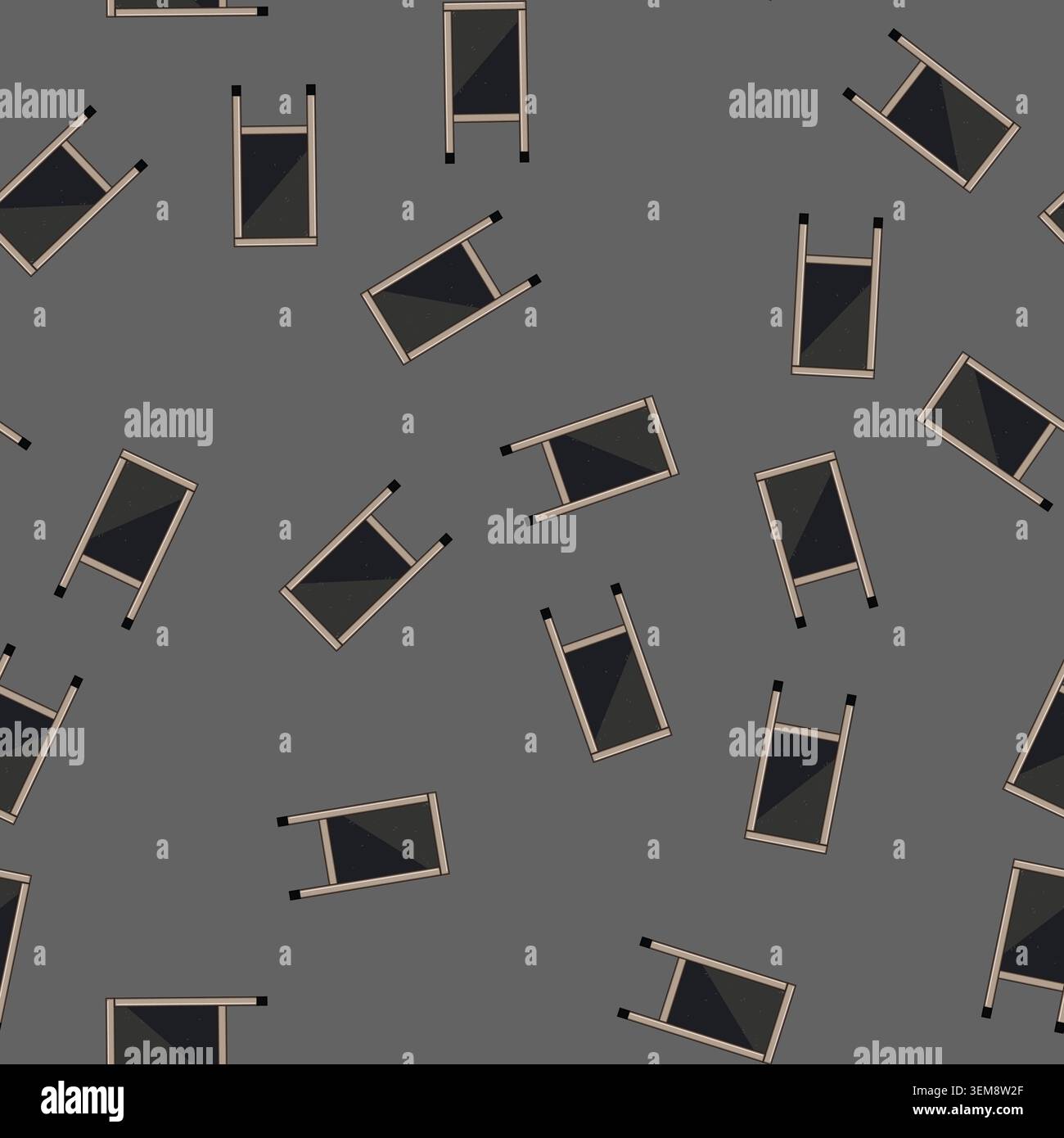 seamless pattern chalk outdoor chalkboard cartoon vector Stock Vector