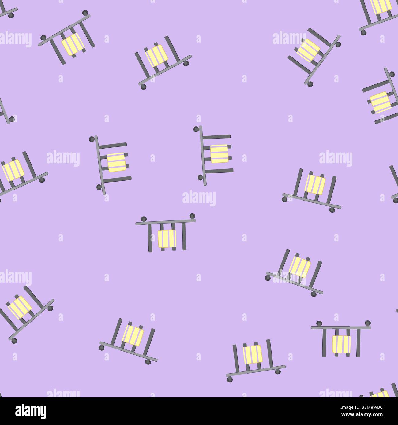 seamless pattern chrome heater towel cartoon vector Stock Vector