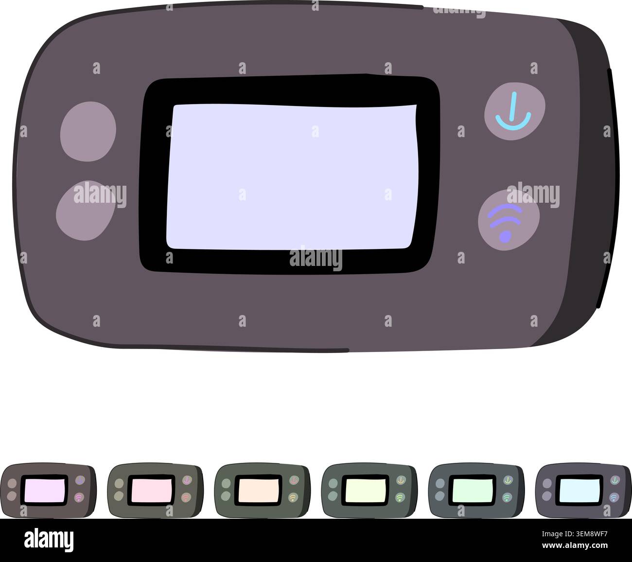 wireless travel router vector cartoon graphic Stock Vector