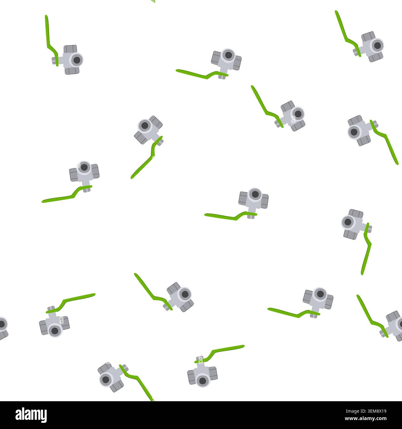 pattern flow plumbing valve cartoon vector Stock Vector