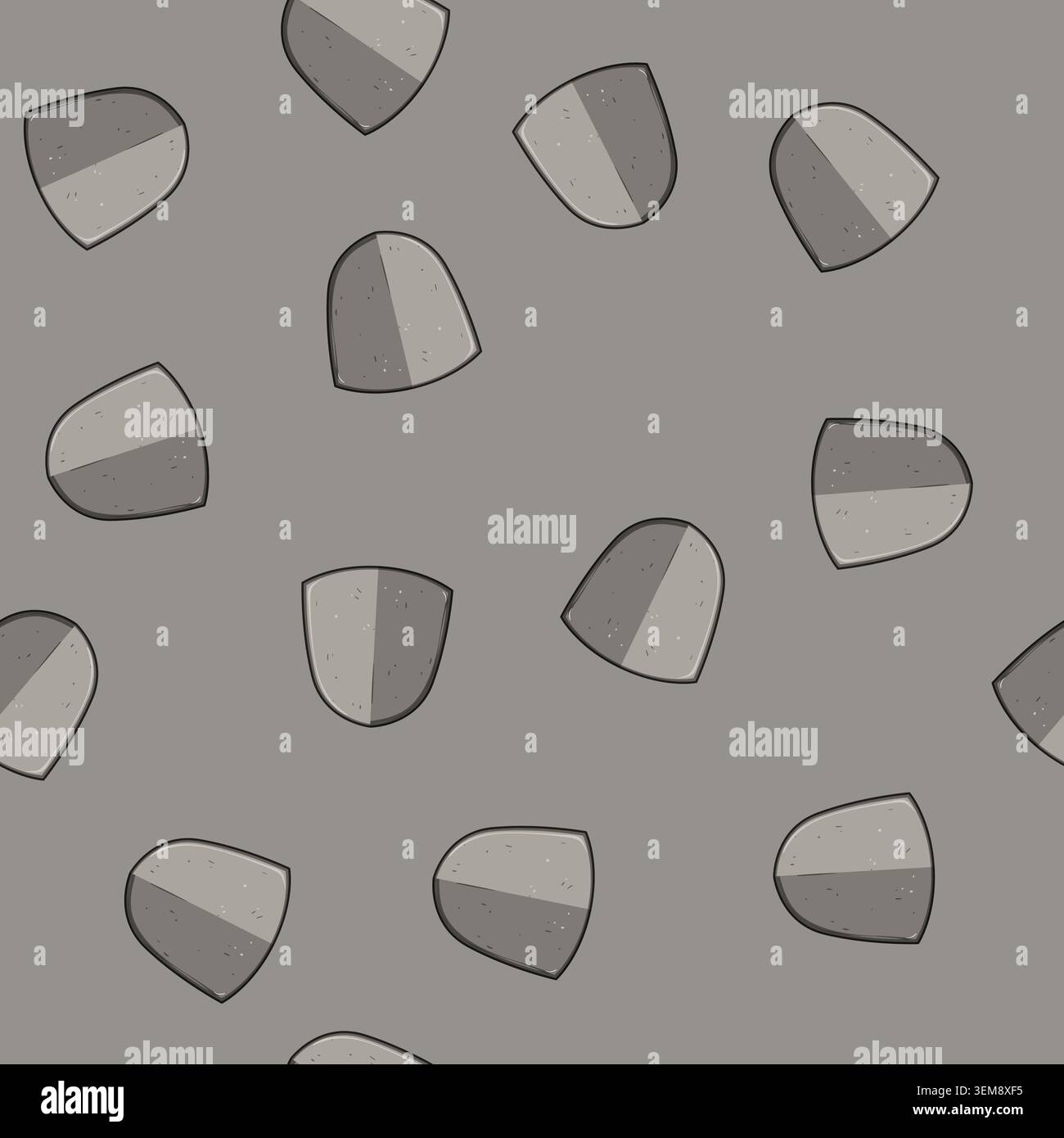 seamless pattern battle shield knight cartoon vector Stock Vector