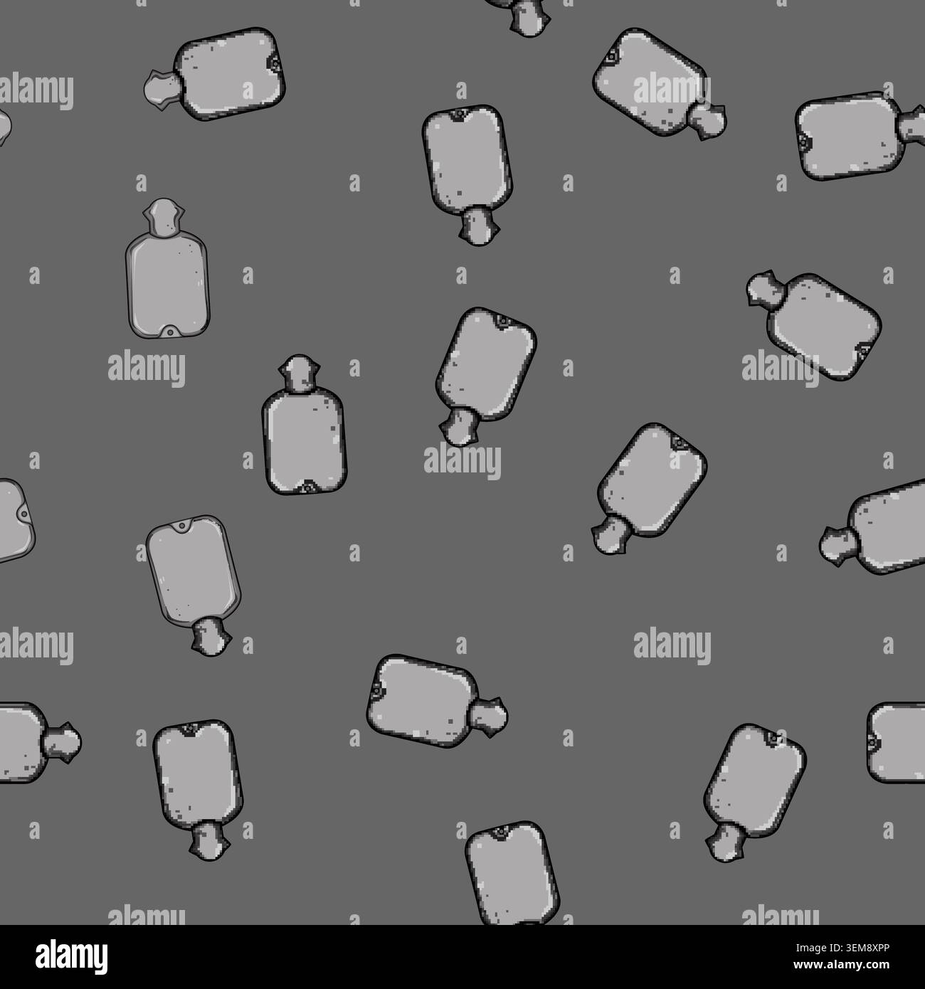seamless pattern hurt bottle pain relief cartoon vector Stock Vector