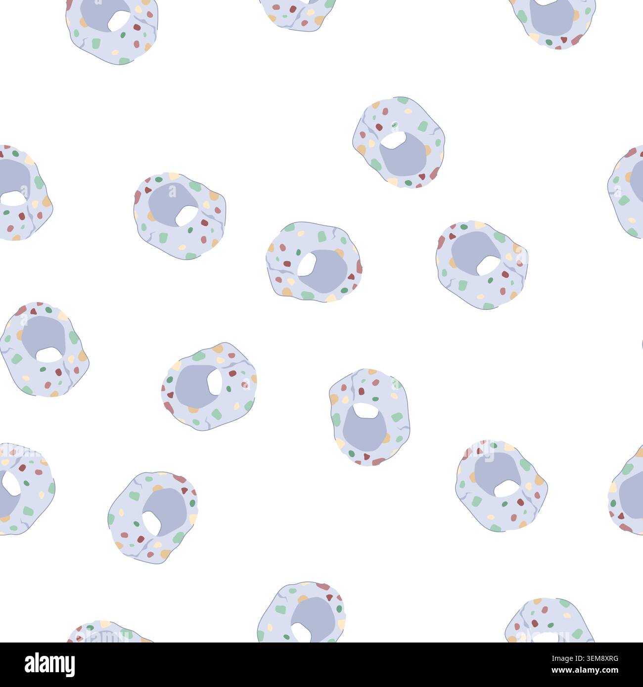 pattern bottom aquarium stone cartoon vector Stock Vector