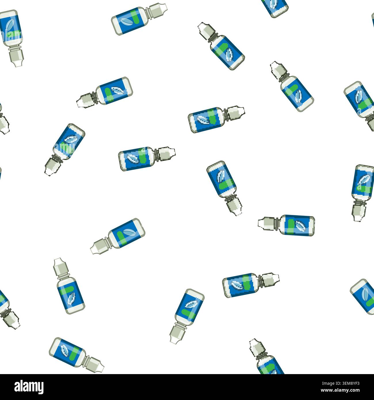 pattern medical contact lens solution cartoon vector Stock Vector