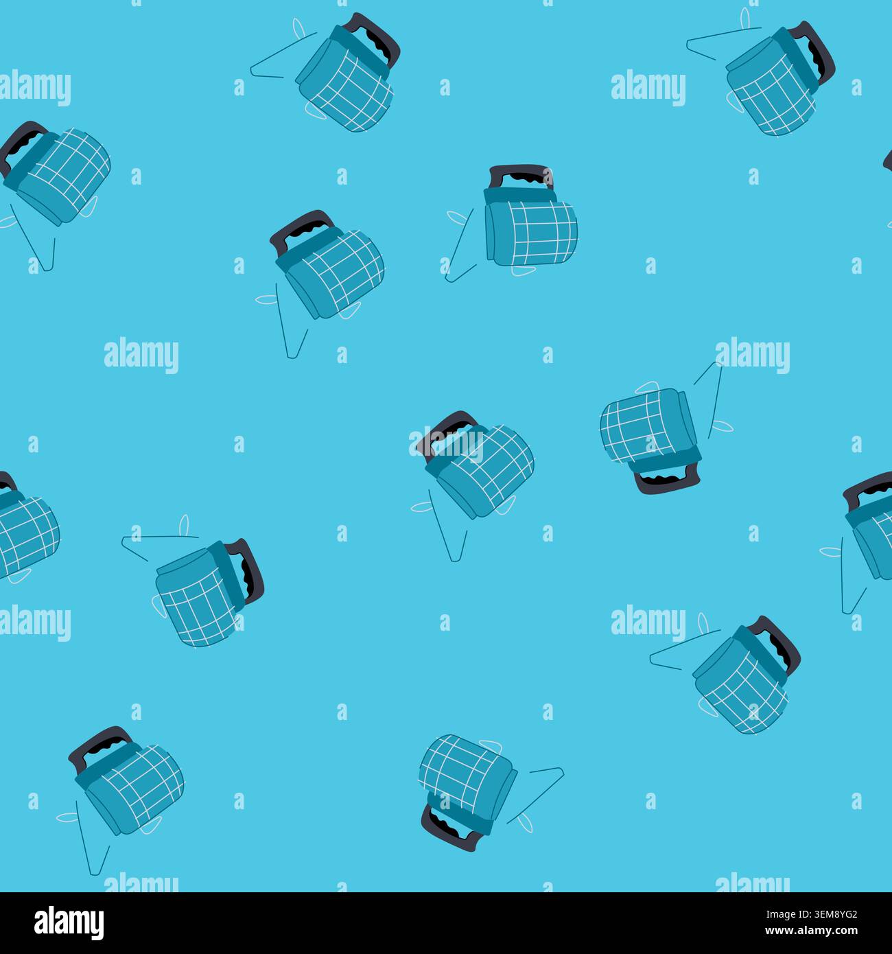 seamless pattern beekeeping hive smoker tool for apiary work Stock Vector