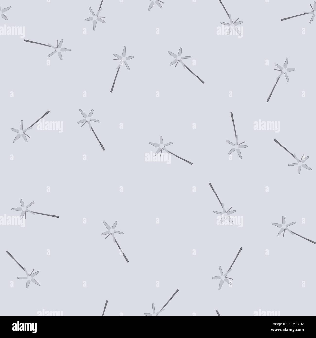 seamless pattern green wind turbine home use cartoon vector Stock Vector