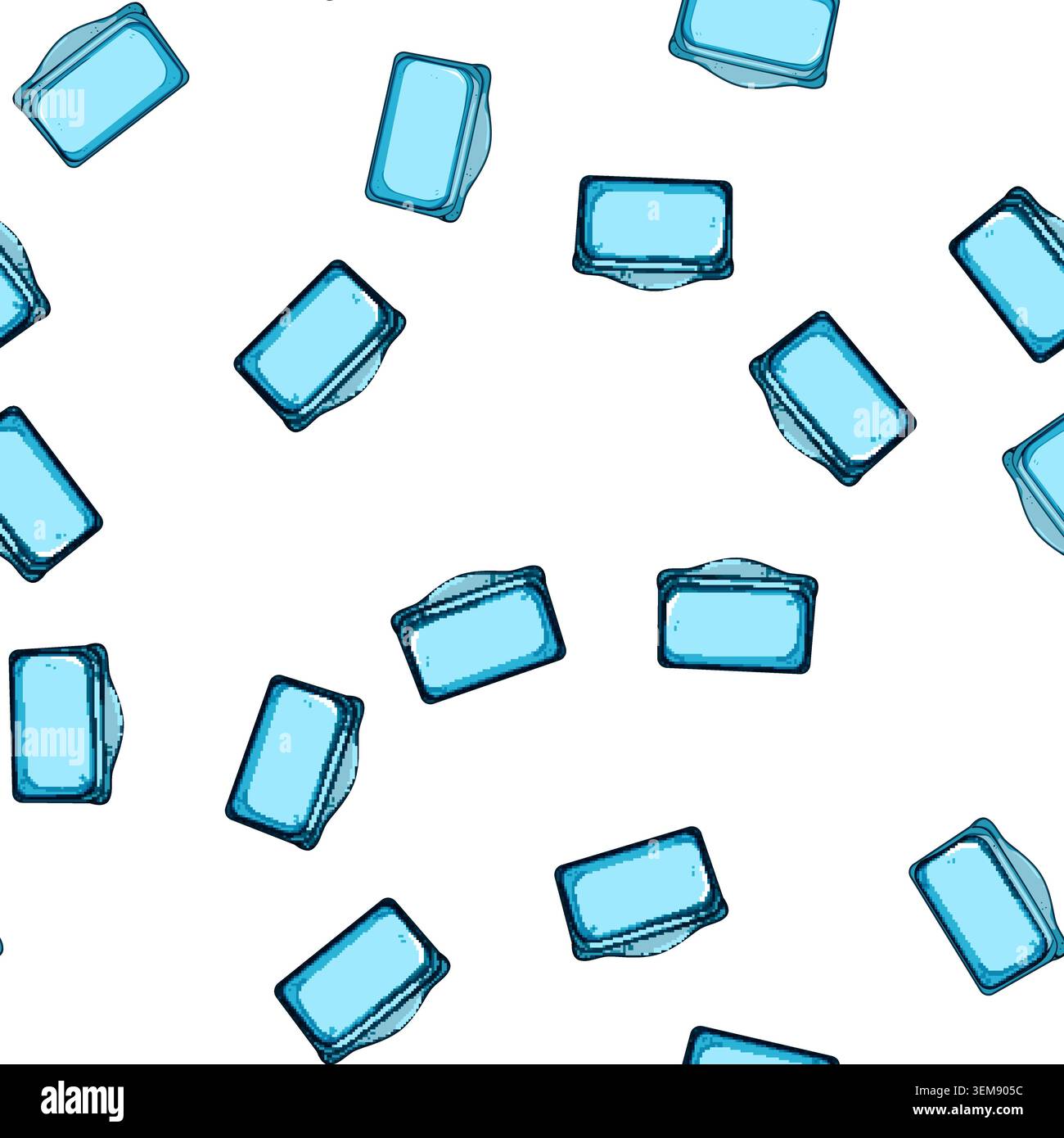 pattern flexible silicone snack bag cartoon vector Stock Vector