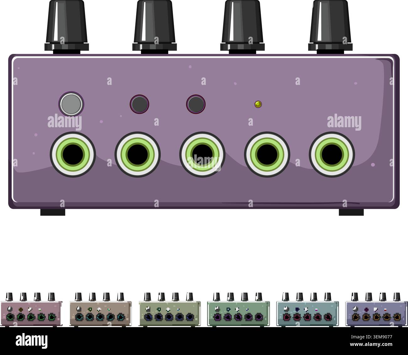 audio headphone amp cartoon vector graphic Stock Vector