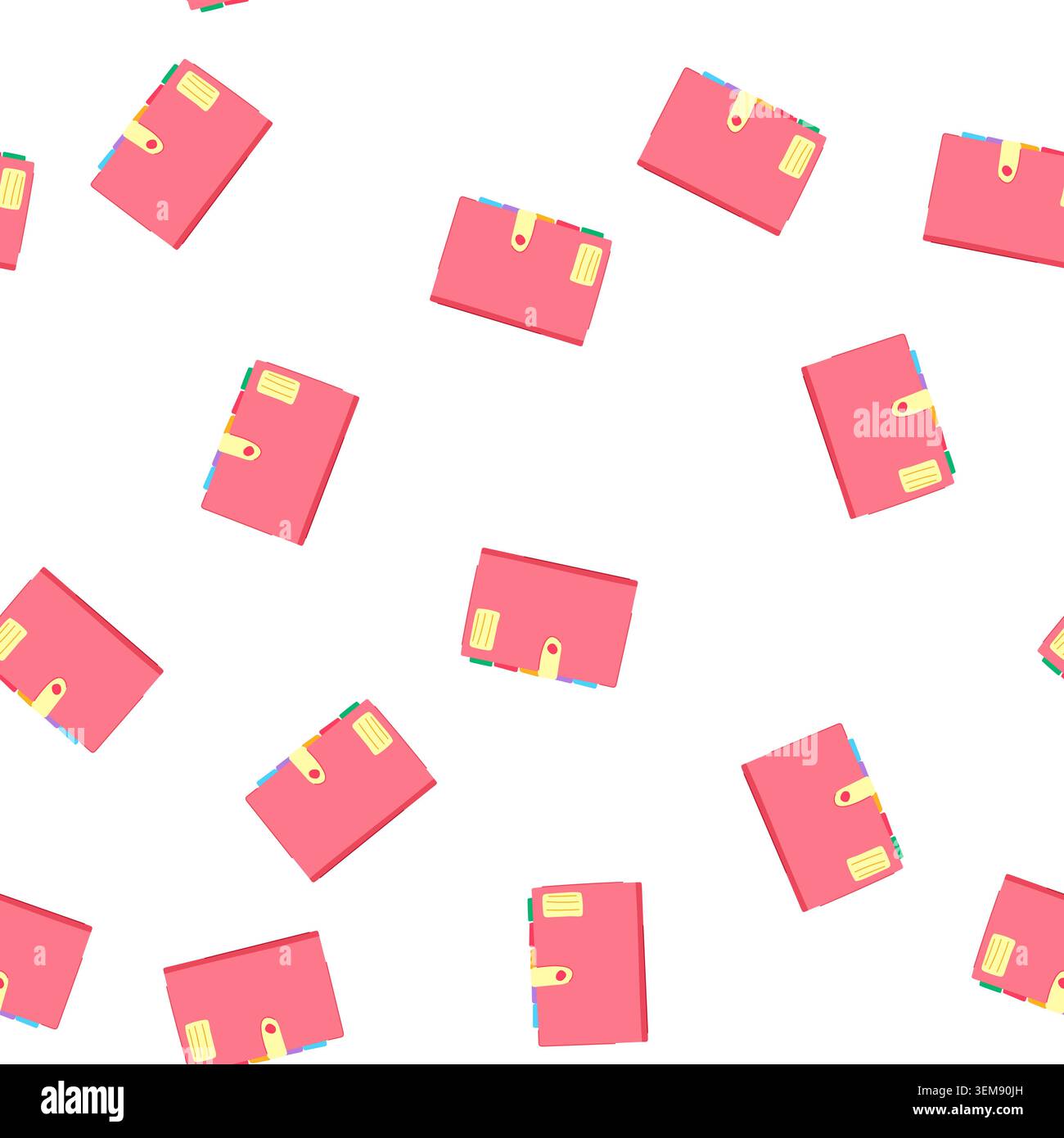pattern page notebook cartoon vector Stock Vector