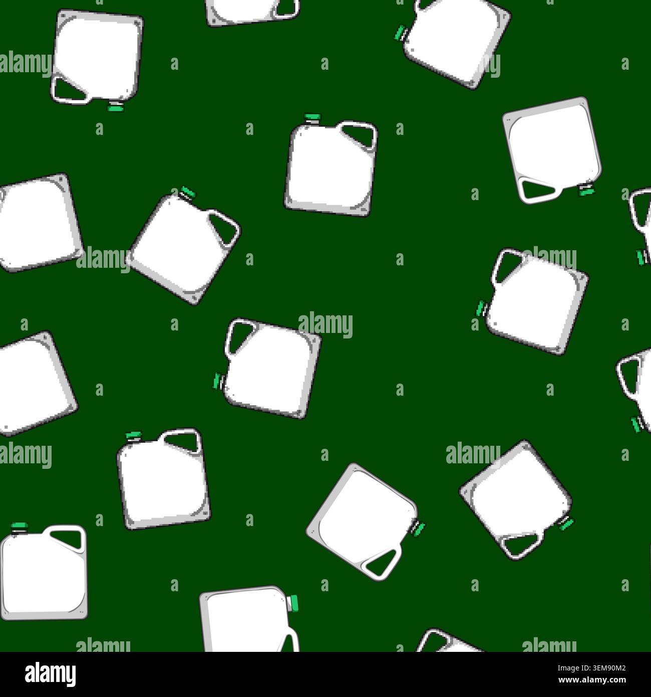 seamless pattern reusable canister plastic cartoon vector Stock Vector