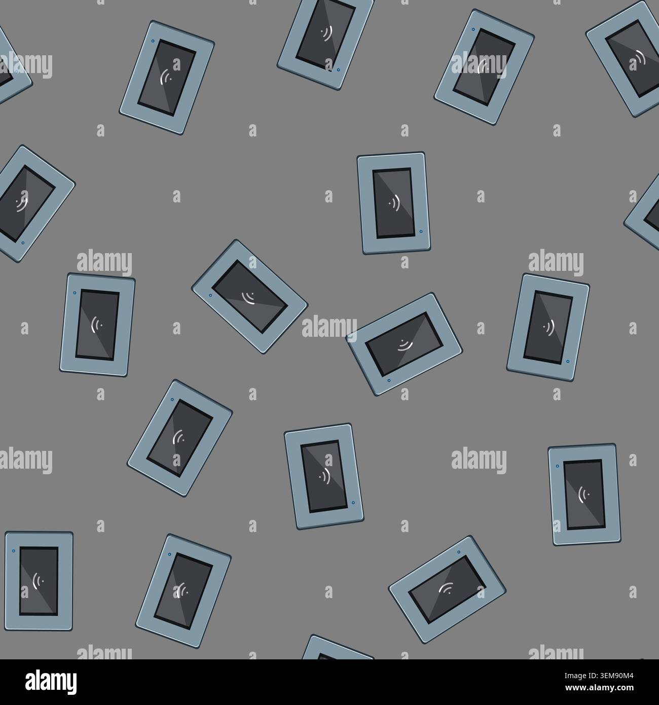 seamless pattern data 5g modem cartoon vector Stock Vector
