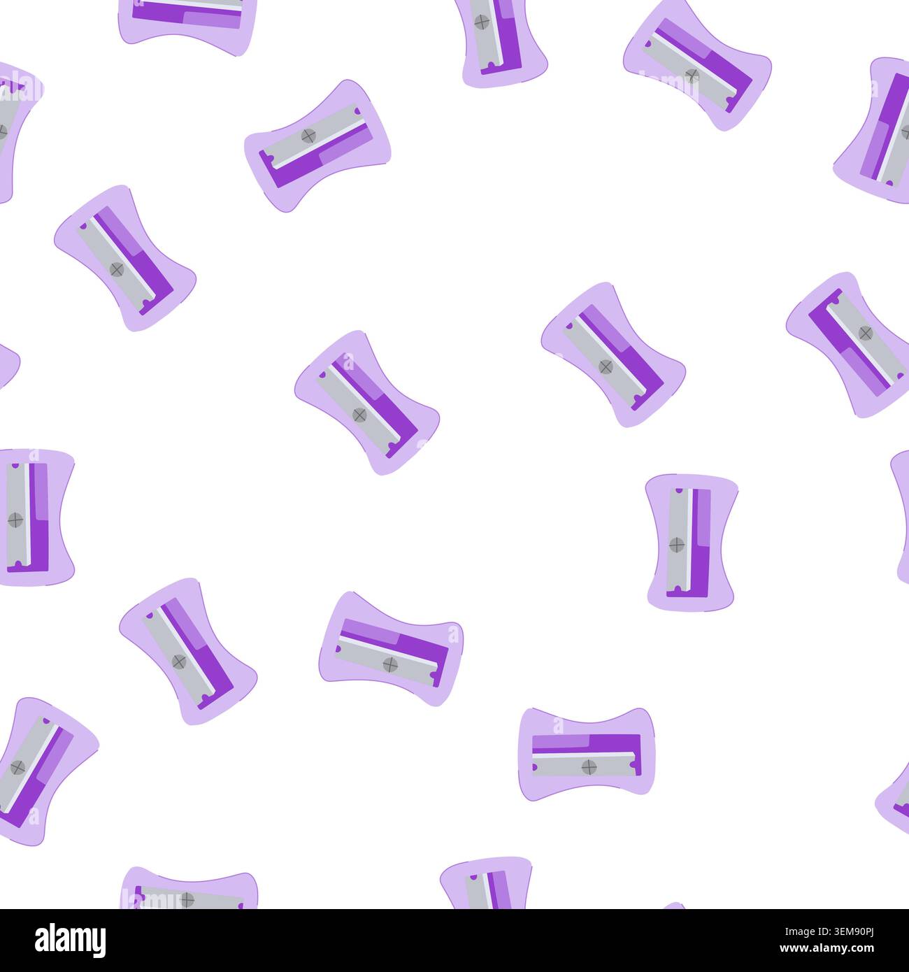 pattern drawing sharpener pencil cartoon vector Stock Vector